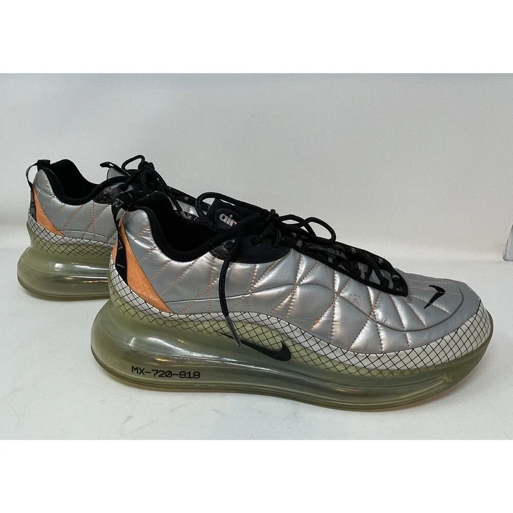 Nike Air MX 720-818 'Metallic Silver' BV5841-001 Men's Size 12.5